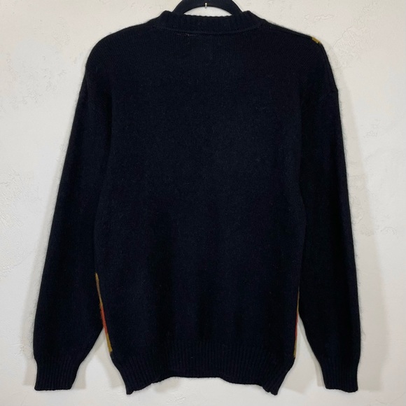 Vintage Mondi Wool Angora Blend Floral Filigree Design Crewneck Sweater - Picture 3 of 15